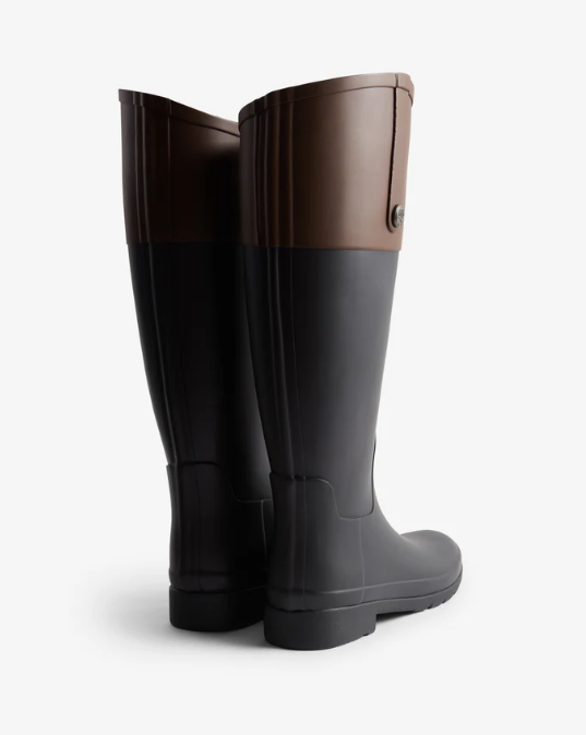 Hunter Refined Riding Boot, Black/Brown