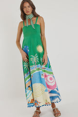 Cote D Azur Sundress Print