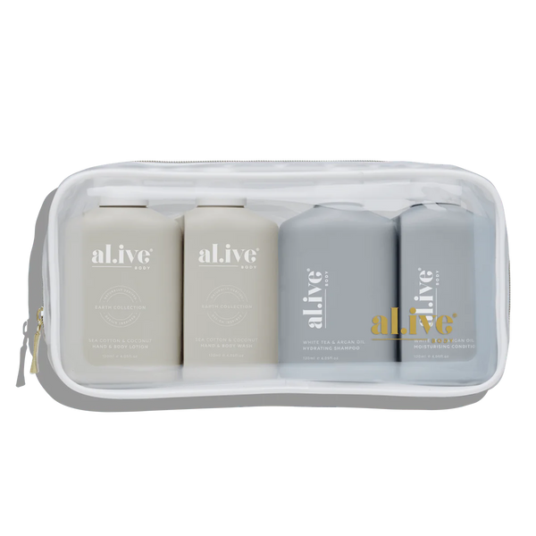 Al.ive Hair and Body Travel Pack of 4