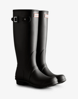 Hunter Original Tall Tri Colour Logo Boot, Black