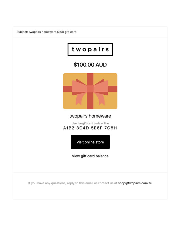Online Gift Card