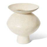 Talula Flared Vase, Beige