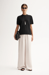 Elka Wilbour Knit Tee, Black