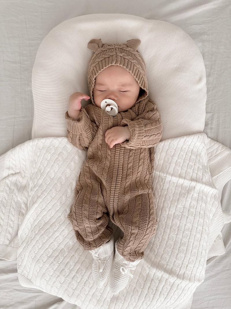 Baby Bear Jumpsuit Acorn