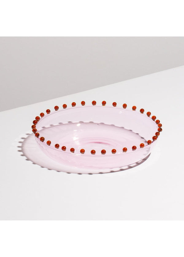 Fazeek Pearl Platter, Pink & Amber