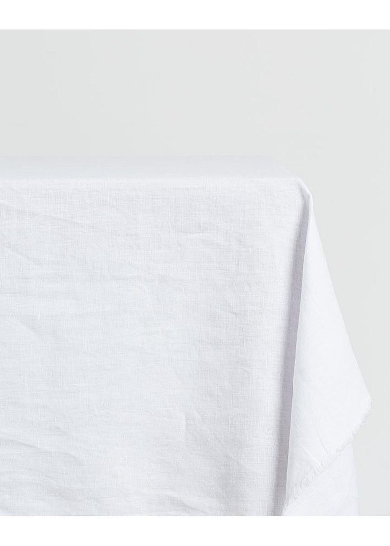 Bay Linen Tablecloth, crisp white