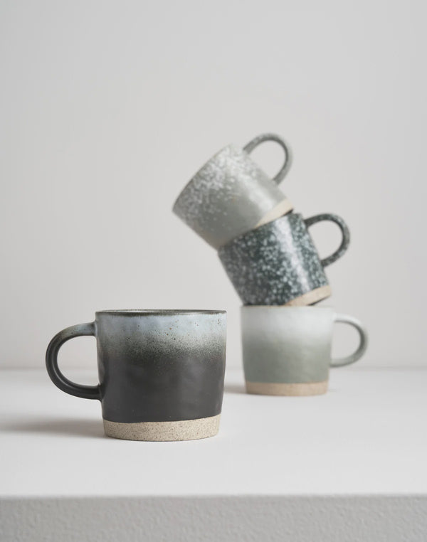Strata Mugs, Grey 4pk