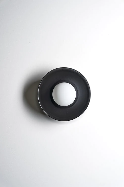 Robert Gordon Dish Sconce Light, Liquorice