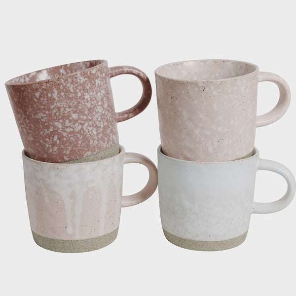 Strata Mugs, Pink 4 Ppk