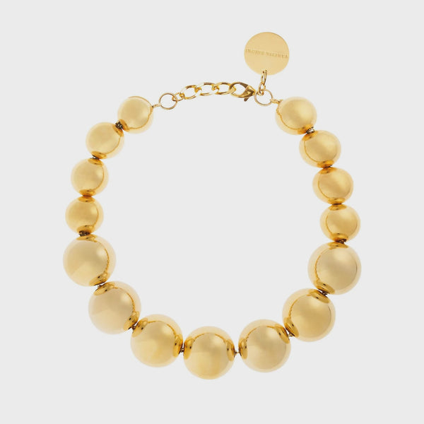 Vanessa Baroni Bead Necklace, Gold