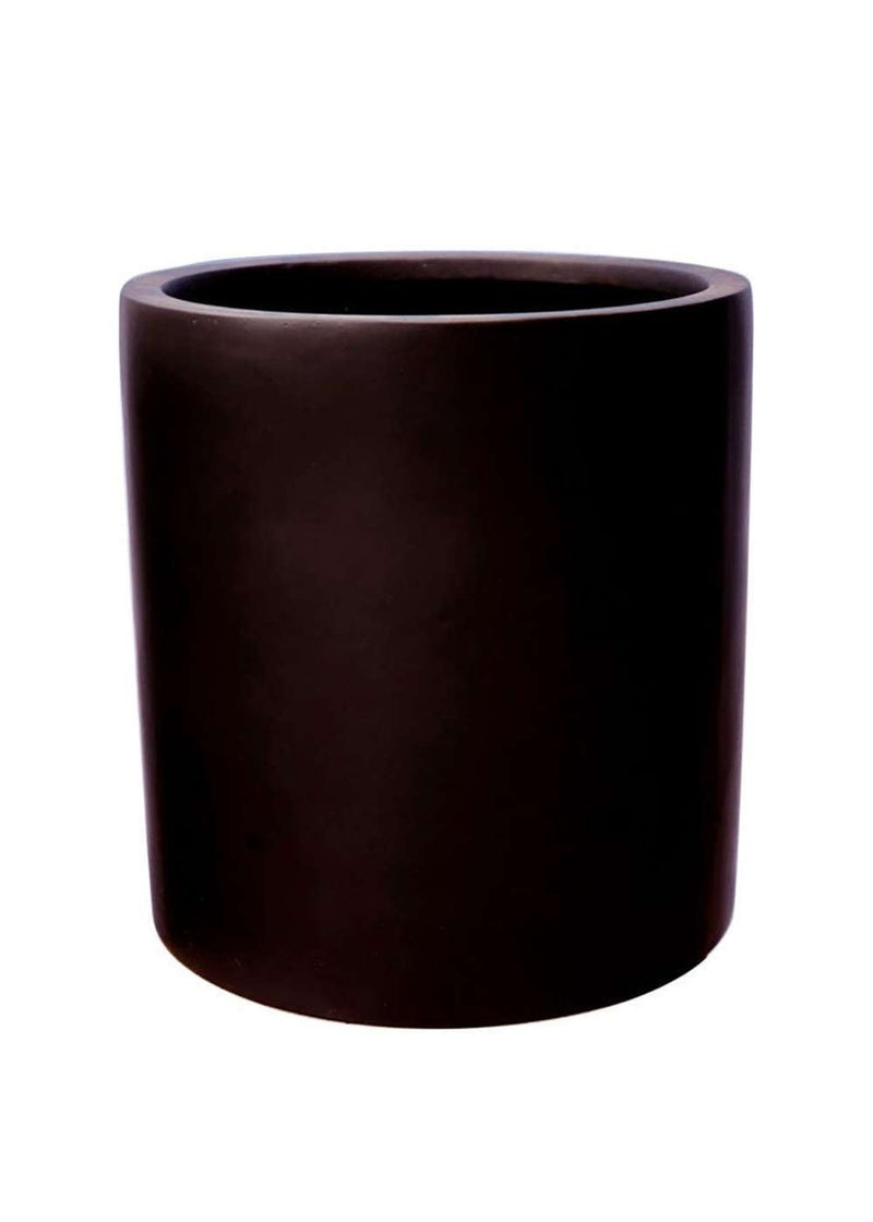 Sticks and Stones Cylinder Pot, Black