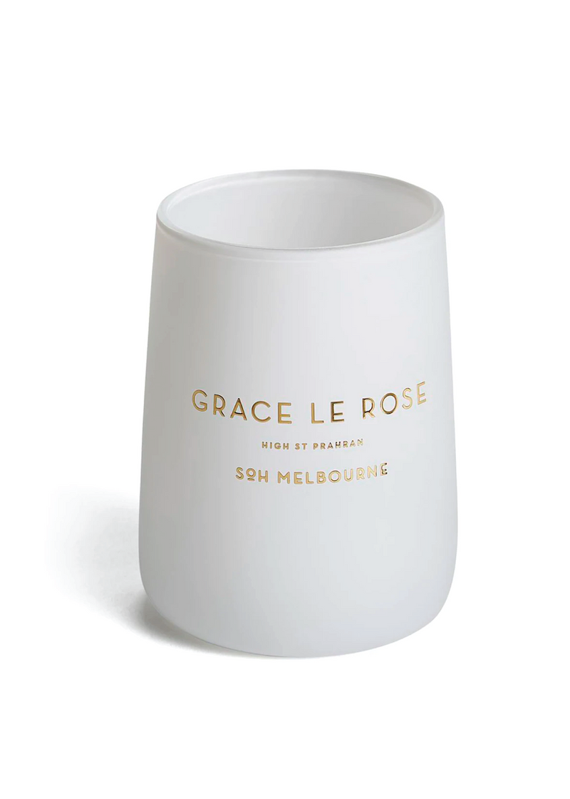 SOH White Candle, Grace Le Rose