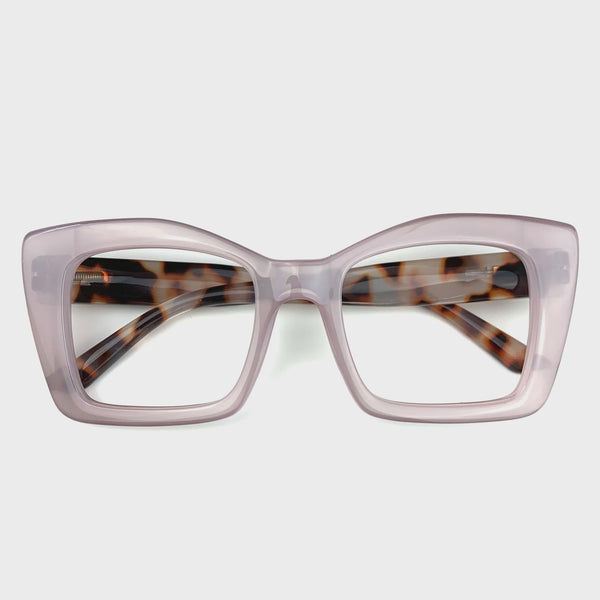 Captivated Eyewear Cleo Glasses, Beige/toroiseshell