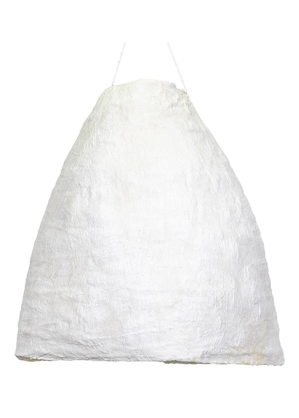 Bisque Tall Paper Dome Pendant, white