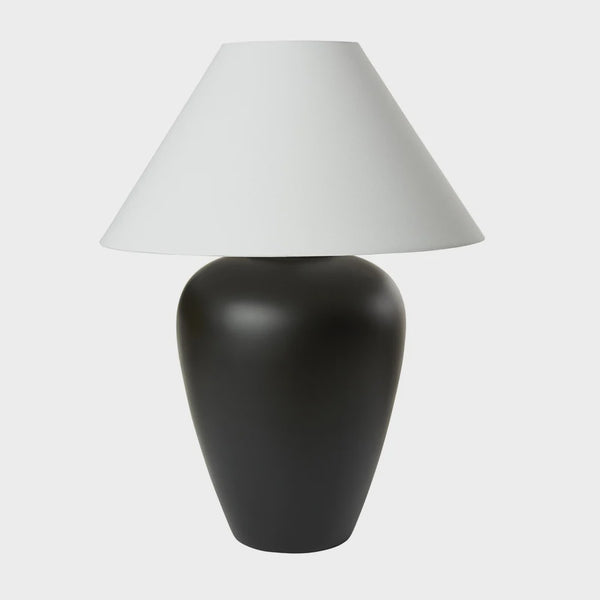 Black Ceramic Lamp, large