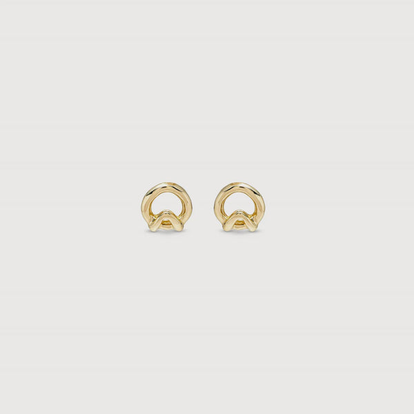 Uno De 50 Game of 3 Earrings, Gold