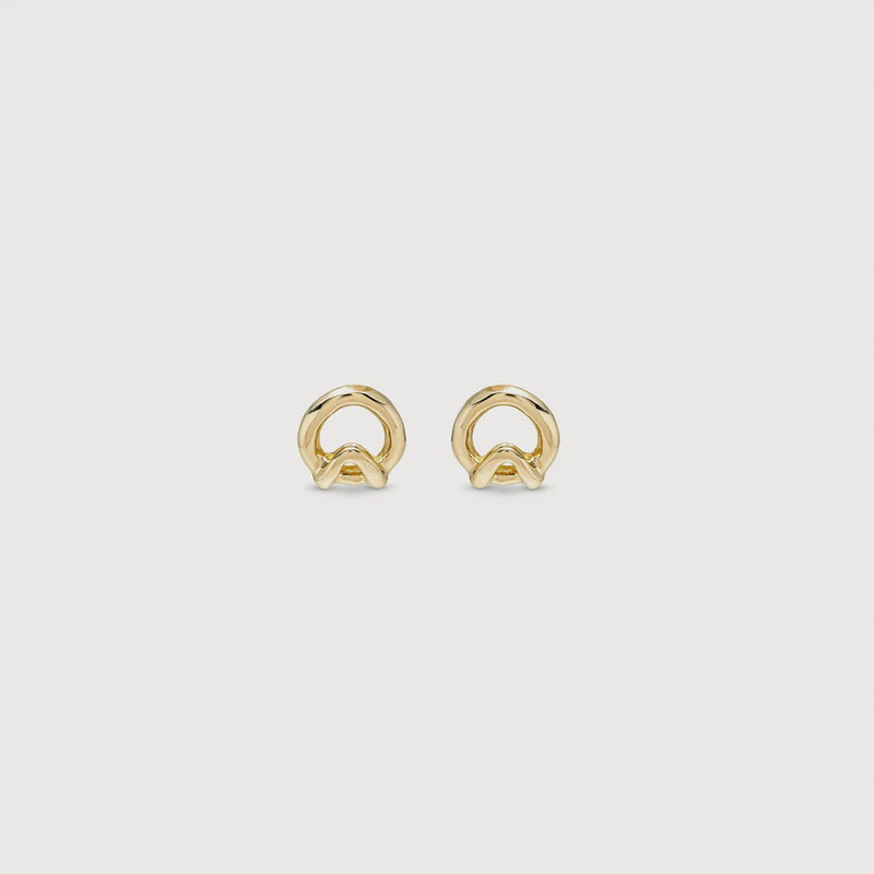 Uno De 50 Game of 3 Earrings, Gold