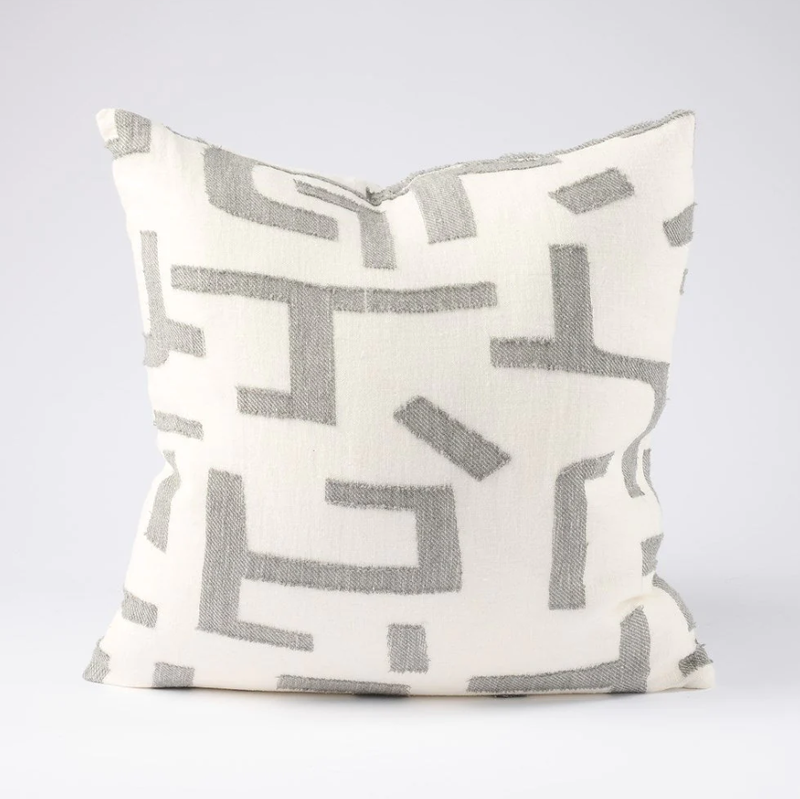 Eadie Lifestyle Antico Cushion, White/Slate