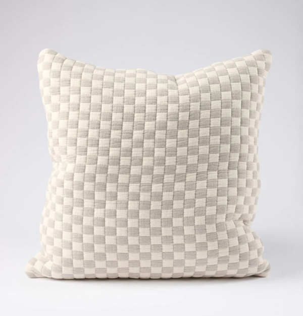 Eadie Lifestyle Gambit Cushion, White/Silver