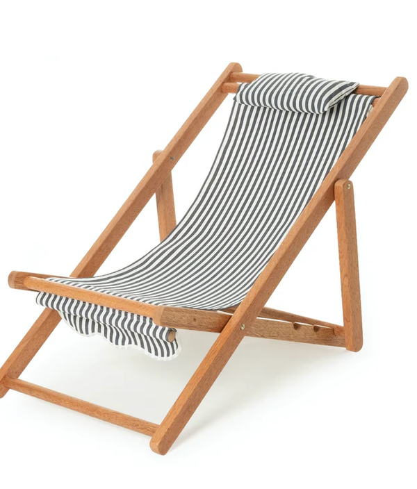 Business & Pleasure Mini Sling Chair, Navy Striped