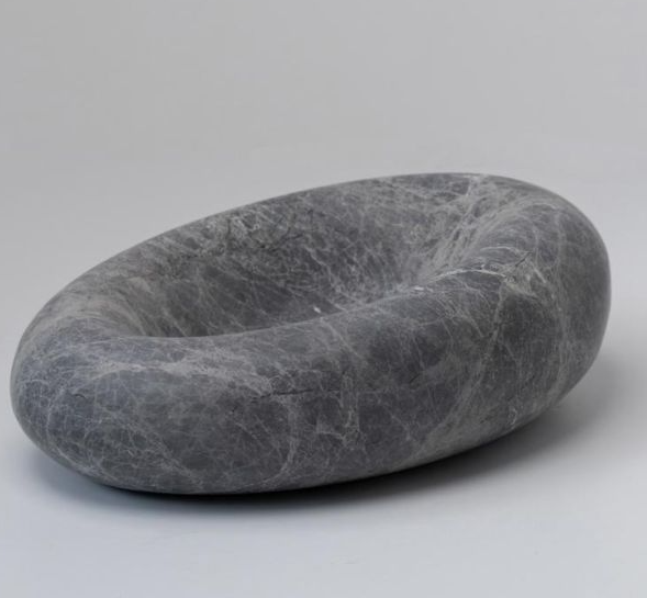 Eclipse Large Sculpted Bowl, Tundra Grey