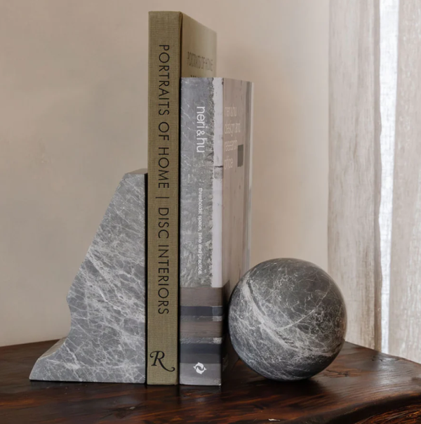 Orbit Table Sculpture, Tundra Grey