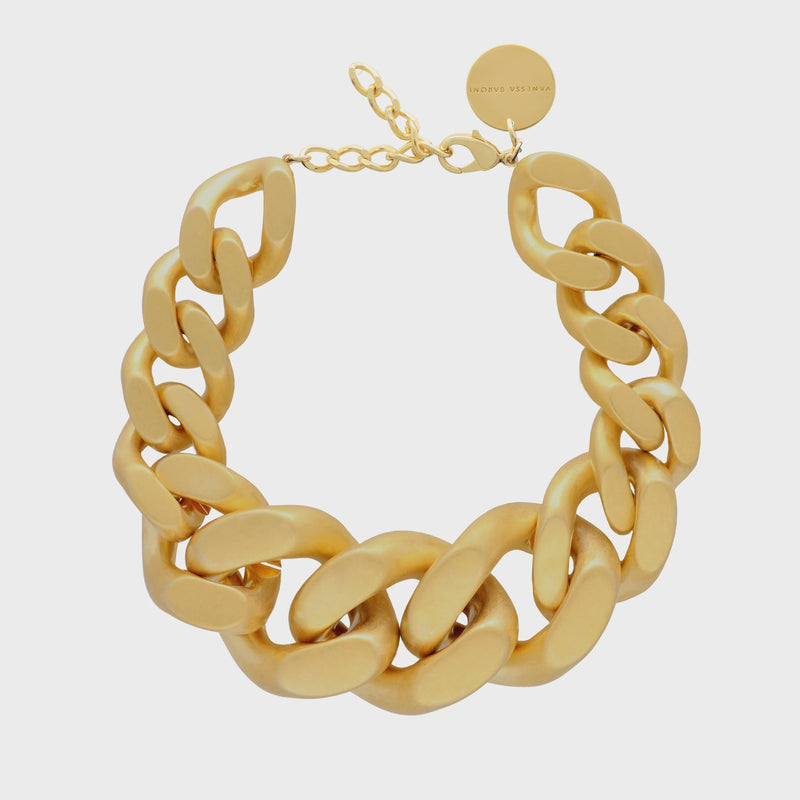 Vanessa Baroni, Great Choker Necklace, Vintage Gold