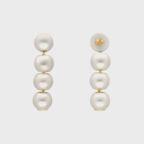 Small Beads Earring, Pearl