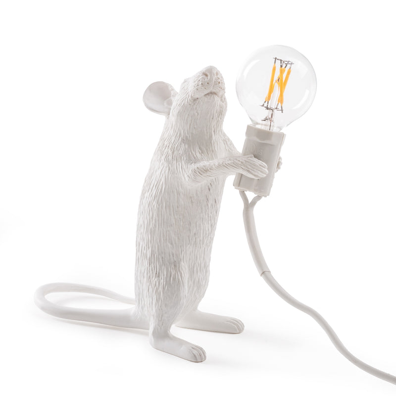 Seletti Mouse Lamp Standing, white