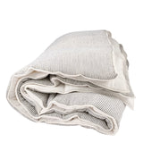 Eadie Lifestyle Marina Reversible Quilted Bedcover, Off White w' Ink Stripe