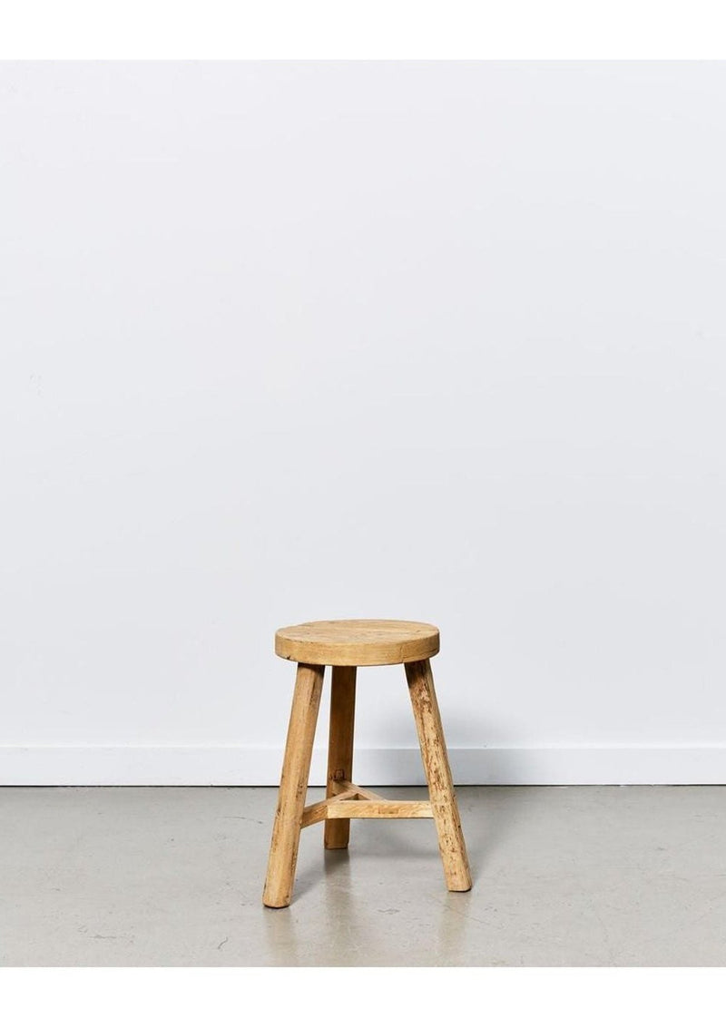 Vecchio round stool, natural