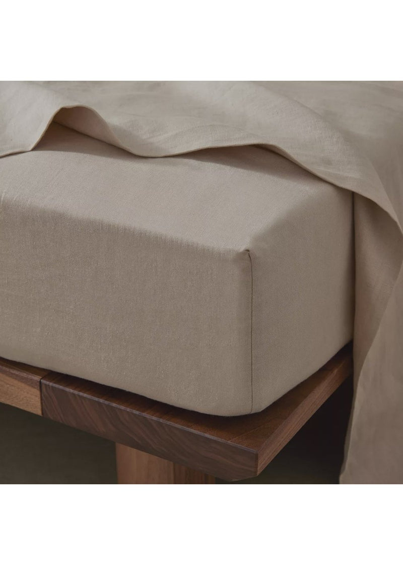 QB Ravello Linen Fitted Sheet Shell