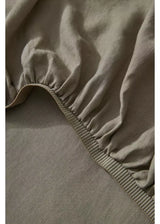 KB Ravello Linen Fitted Sheet, Caper