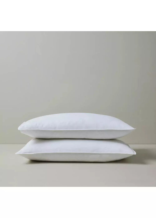 Ravello Linen Standard Pillowcases Pair White