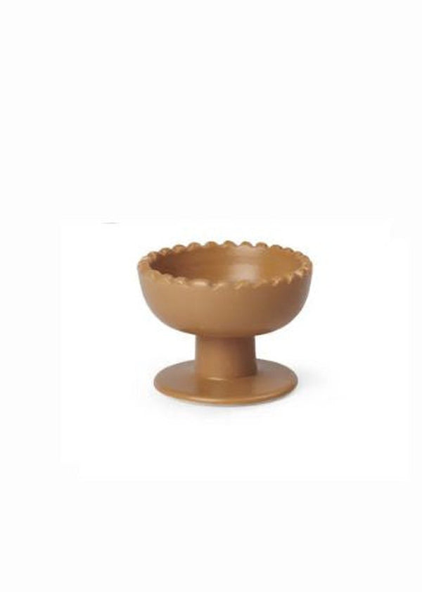 Tasteology Wave Dessert Bowl, Terracotta